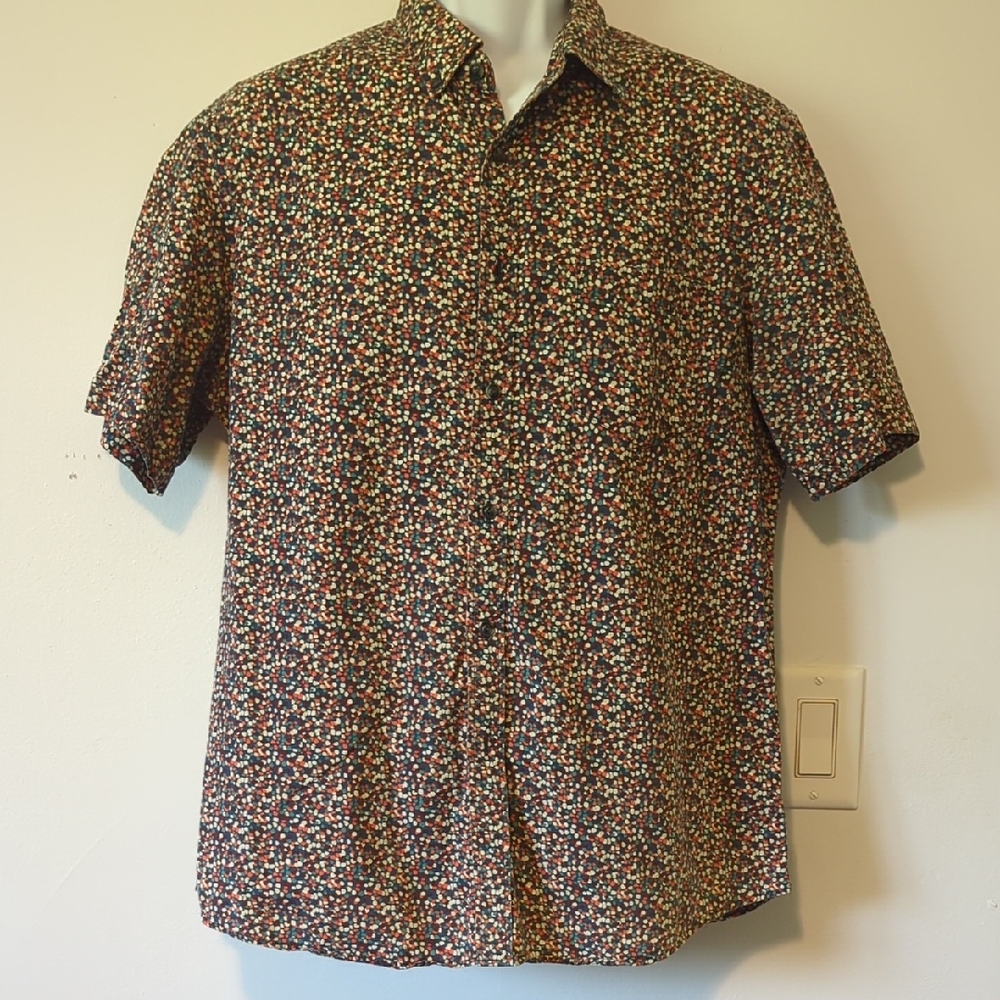 Hudson Jeans multicolore Casual Button Down Shirt vintage 90s